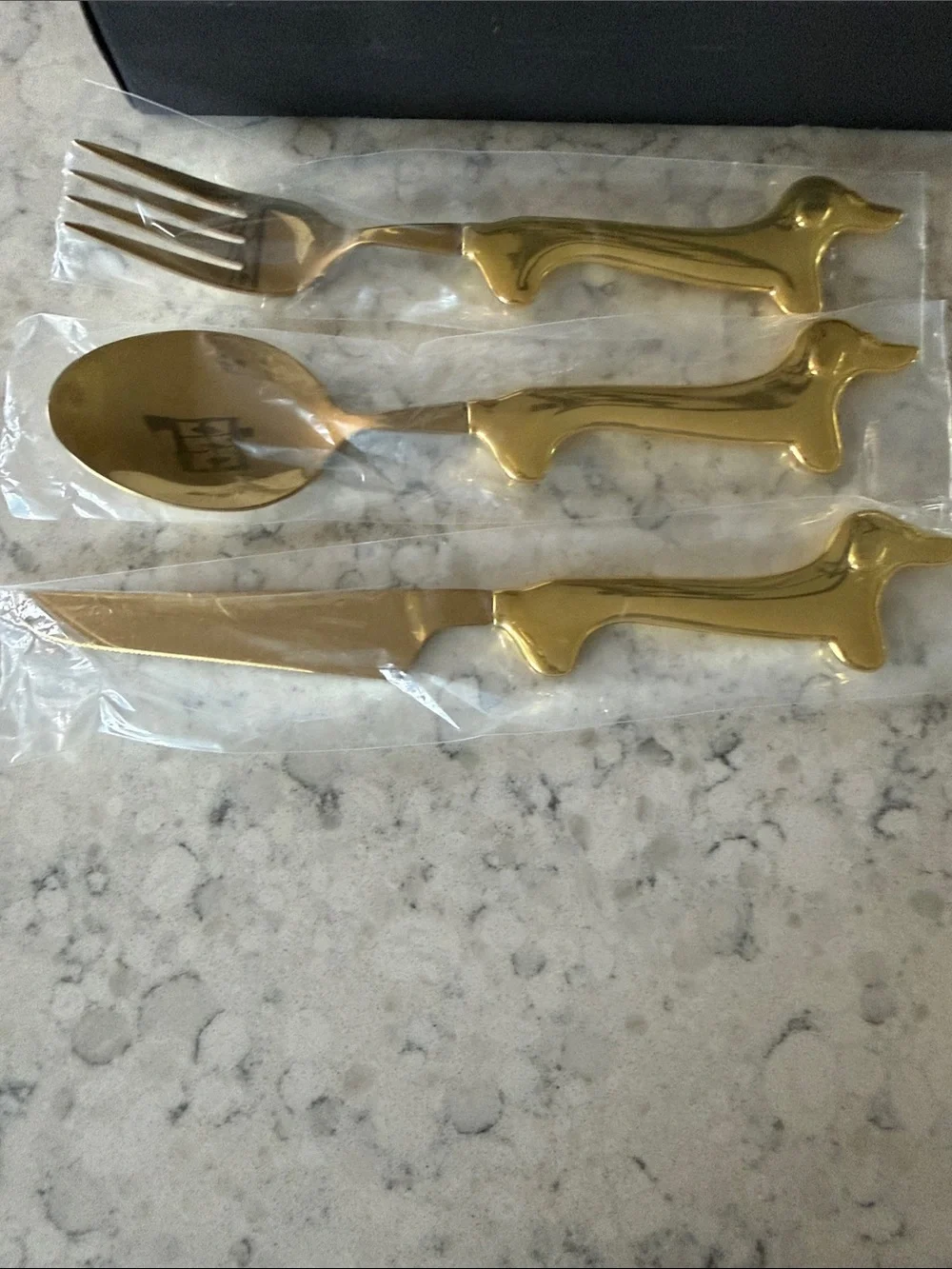 Dachshund‎ Cutlery 3 Piece Set Dog Lover Gift Fork Spoon Novelty Flatware